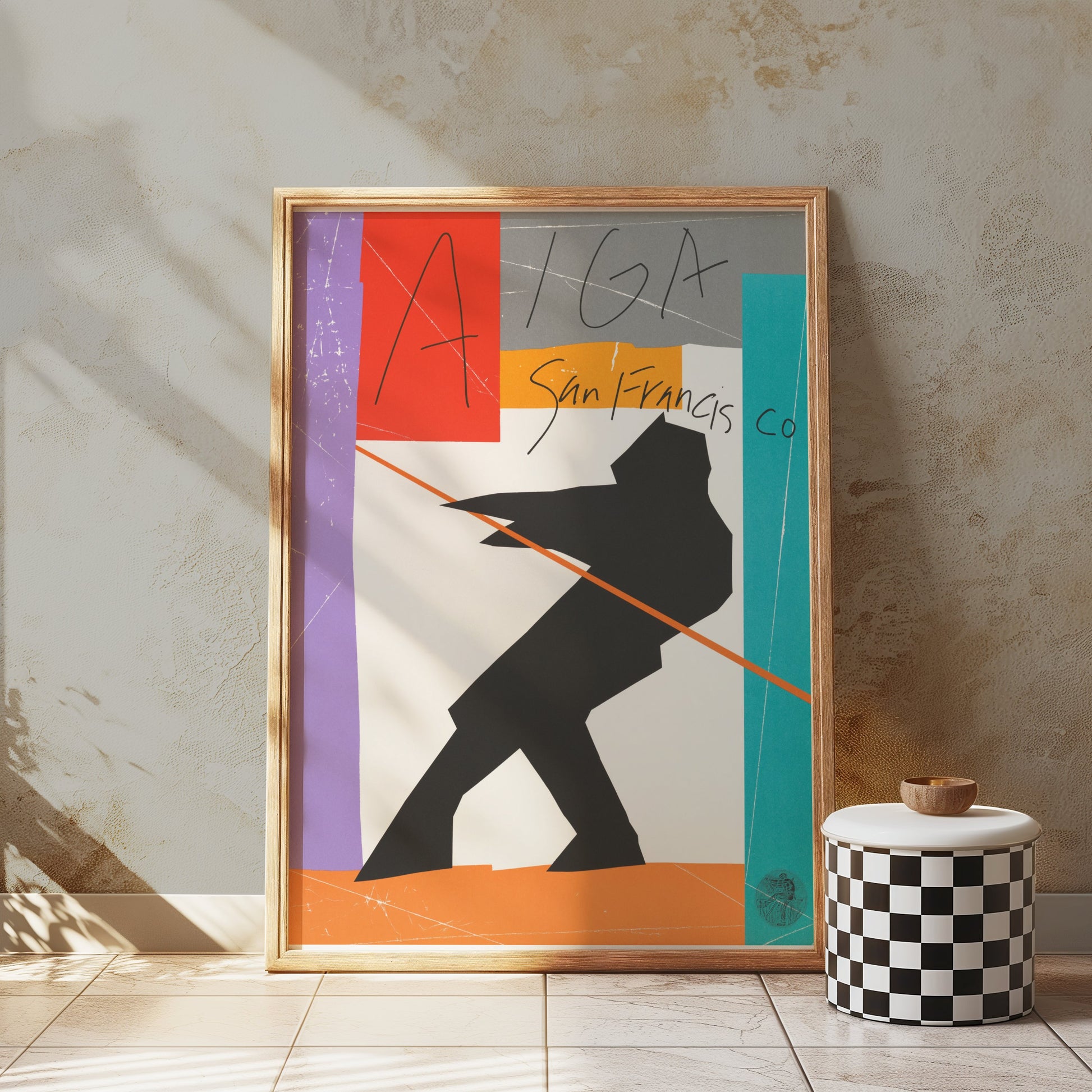 Premium Poster of Abstract AIGA San Francisco Silhouette Art Posters