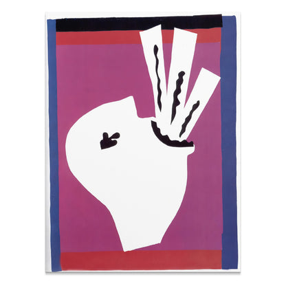 Premium Poster of Abstract Art Print Purple and Red with White Accents Posters