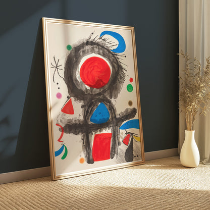 Premium Poster of Abstract Art with Bold Primary Colors Posters