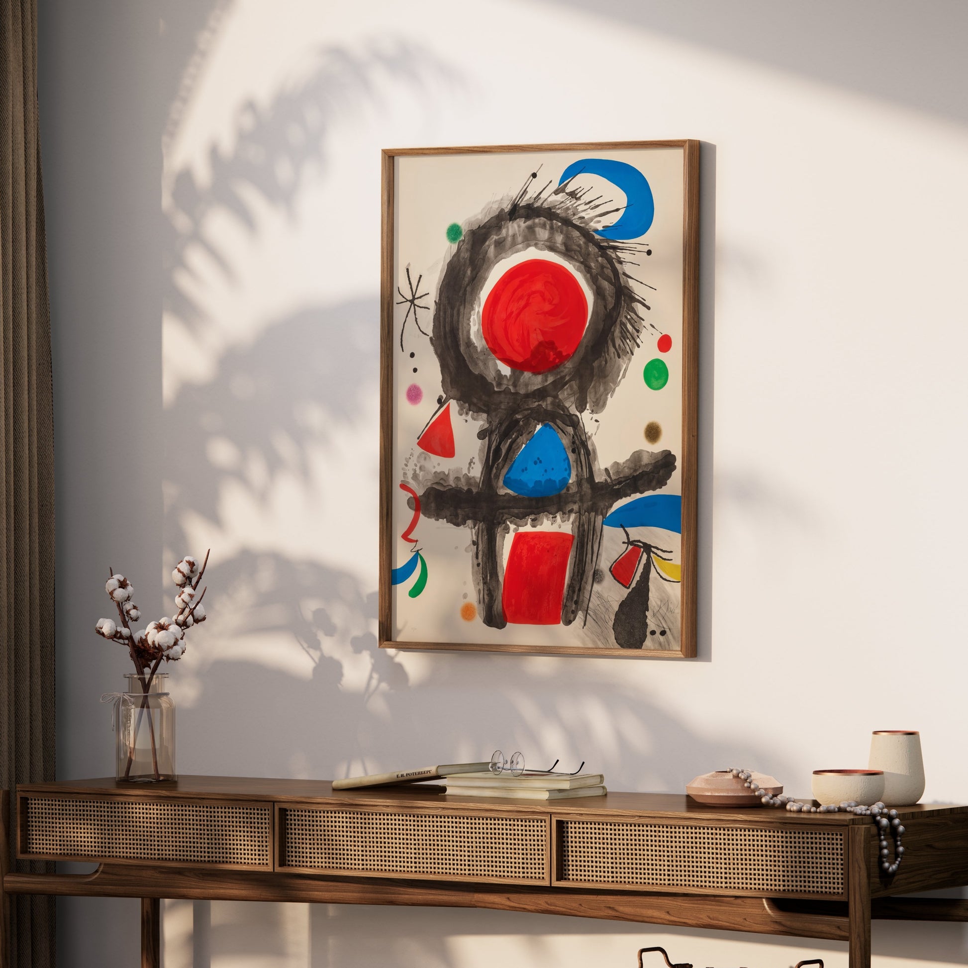 Premium Poster of Abstract Art with Bold Primary Colors Posters