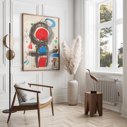 Premium Poster of Abstract Art with Bold Primary Colors Posters