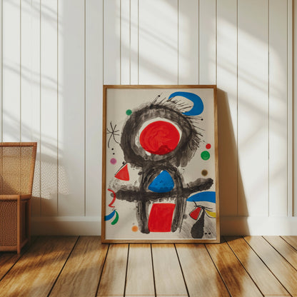 Premium Poster of Abstract Art with Bold Primary Colors Posters