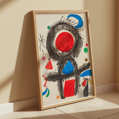 Premium Poster of Abstract Art with Bold Primary Colors Posters