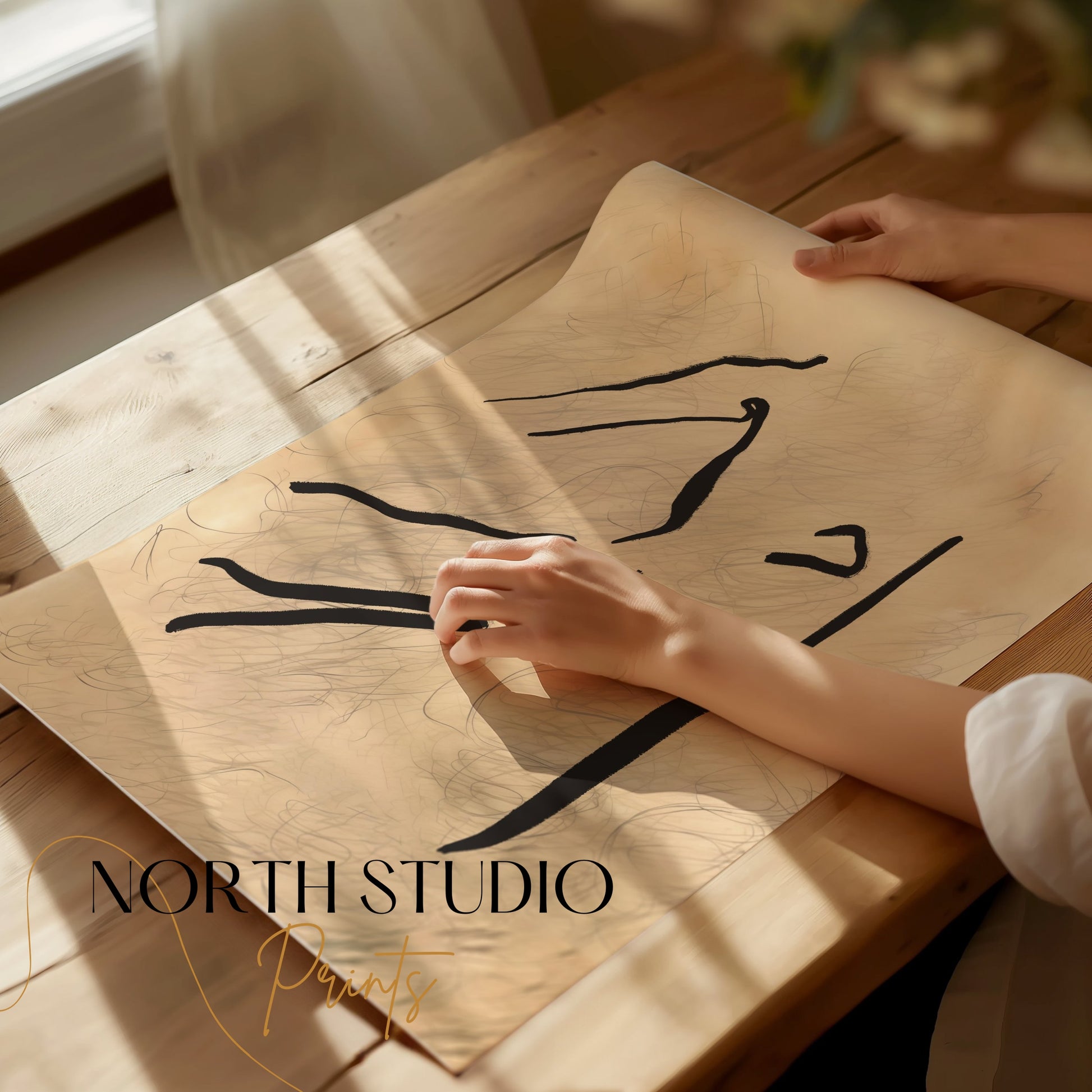 Premium Poster of Abstract Artistic Sketch Design Wall Art Posters