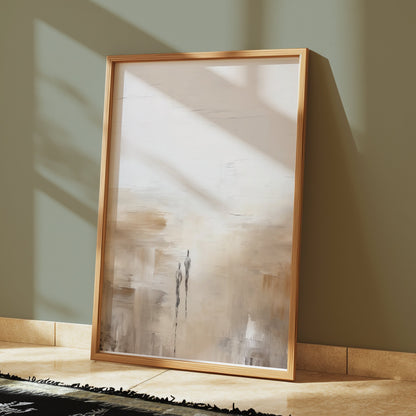 Premium Poster of Abstract Artwork with Two Figures Acrylic Prints Posters