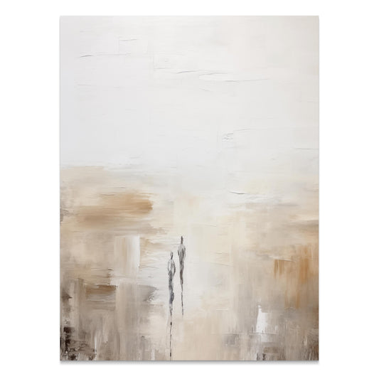 Premium Poster of Abstract Artwork with Two Figures Acrylic Prints Posters