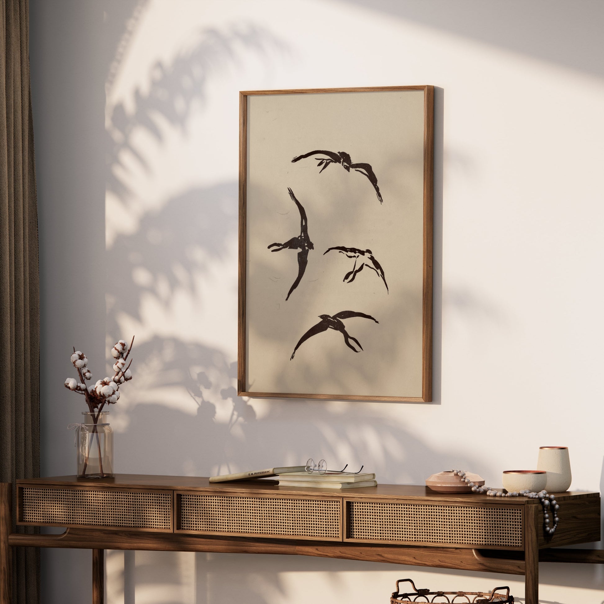 Premium Poster of Abstract Bird Shapes Wall Art Decorative Posters