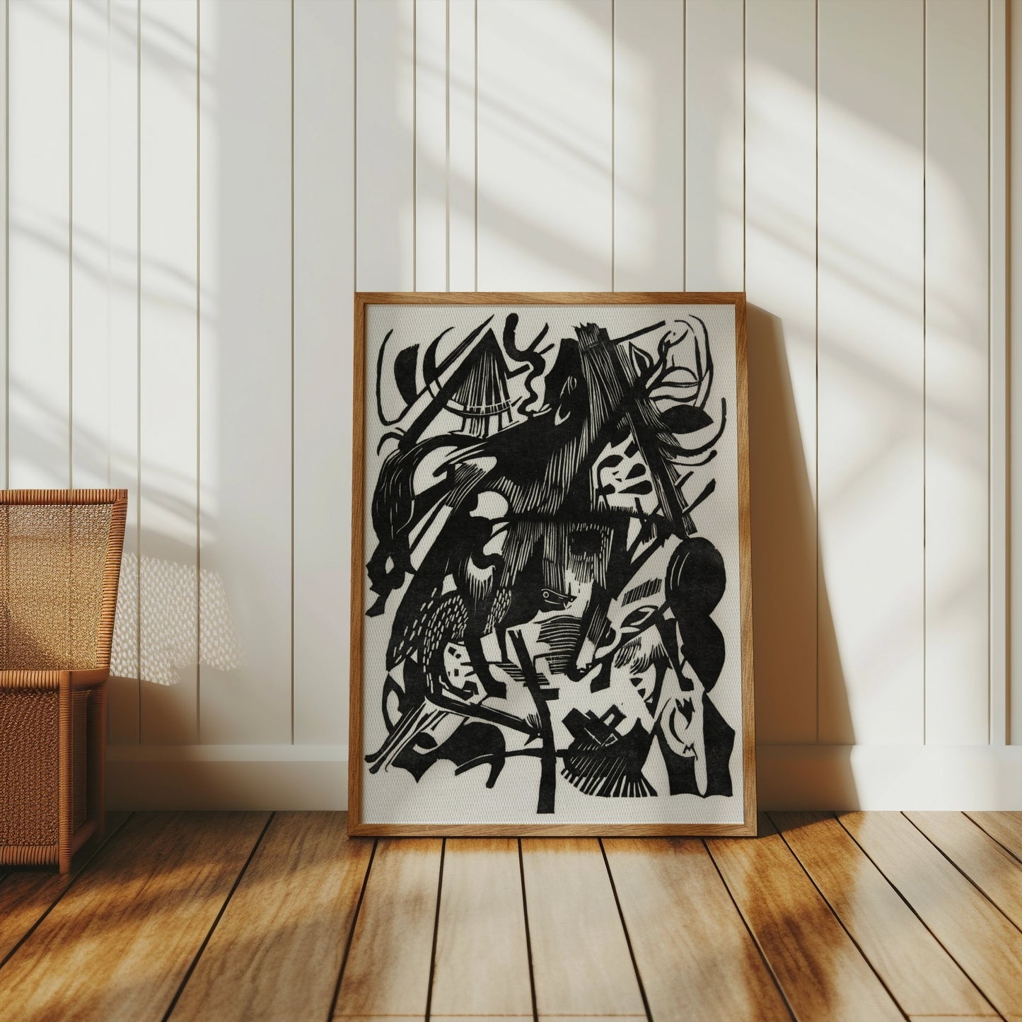 Premium Poster of Abstract Black and White Animal Design Art Posters