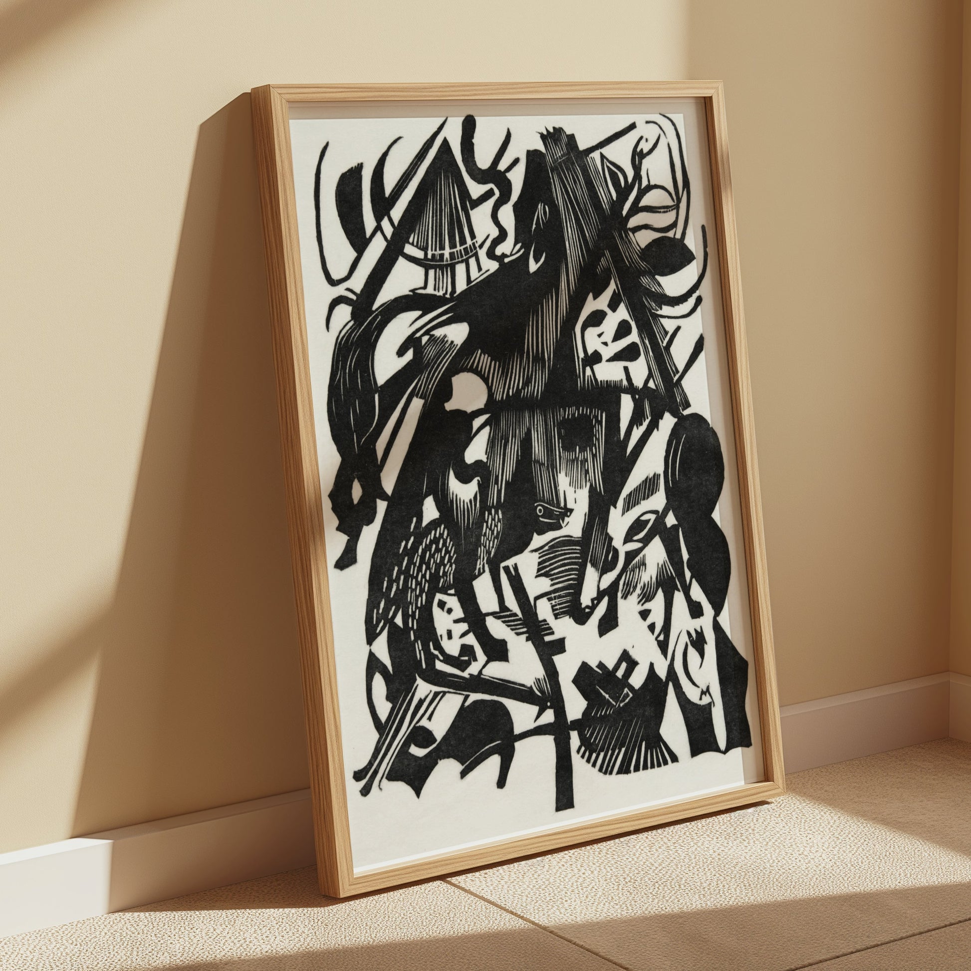 Premium Poster of Abstract Black and White Animal Design Art Posters