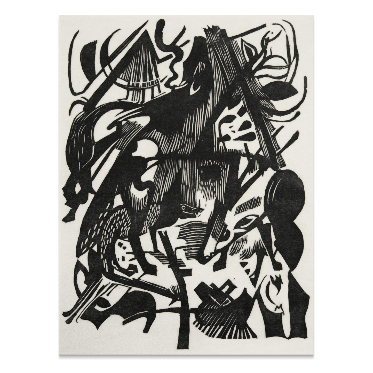 Premium Poster of Abstract Black and White Animal Design Art Posters