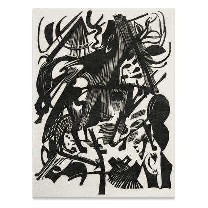 Premium Poster of Abstract Black and White Animal Design Art Posters