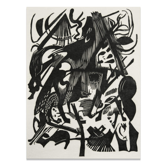 Premium Poster of Abstract Black and White Animal Design Art Posters