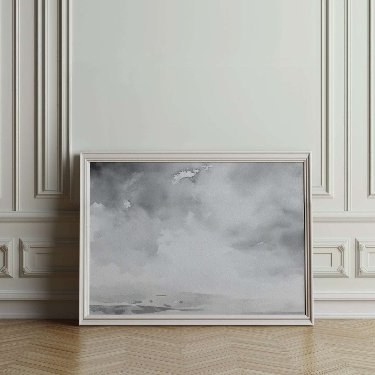 Premium Poster of Abstract Black and White Cloudscape Art Posters
