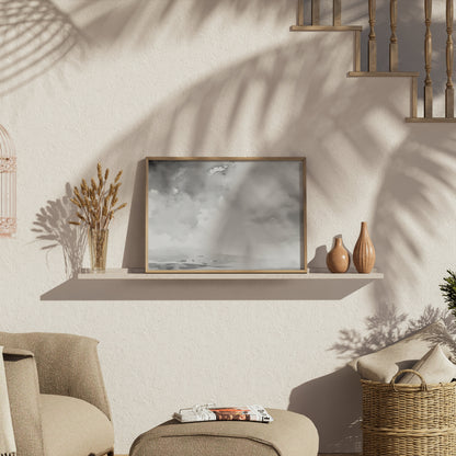 Premium Poster of Abstract Black and White Cloudscape Art Posters