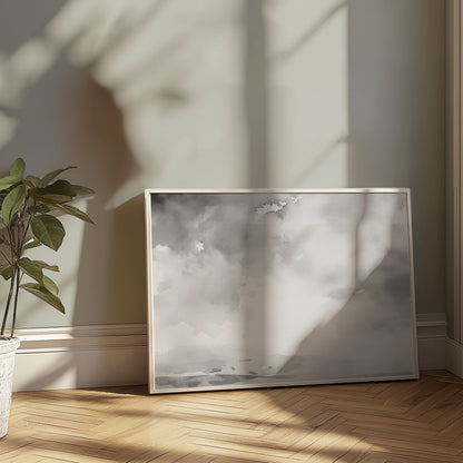 Premium Poster of Abstract Black and White Cloudscape Art Posters