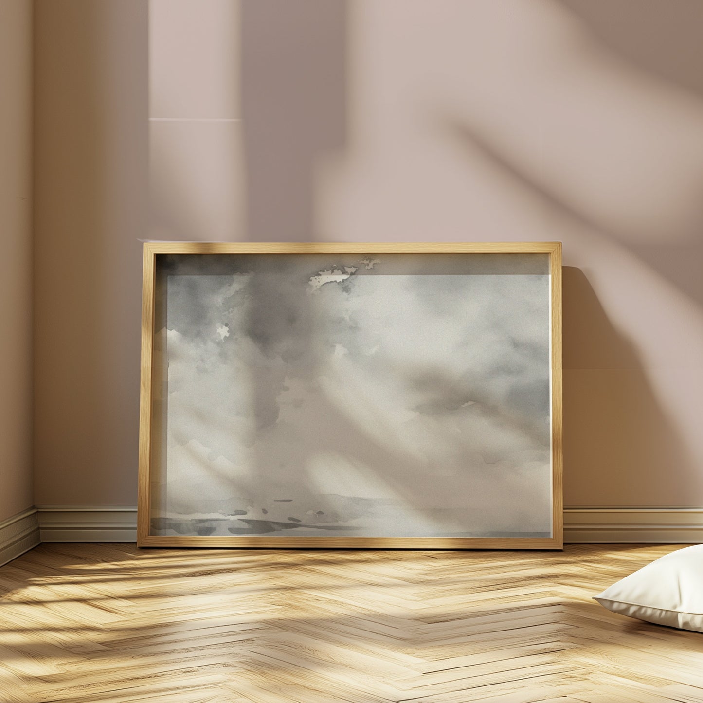 Premium Poster of Abstract Black and White Cloudscape Art Posters