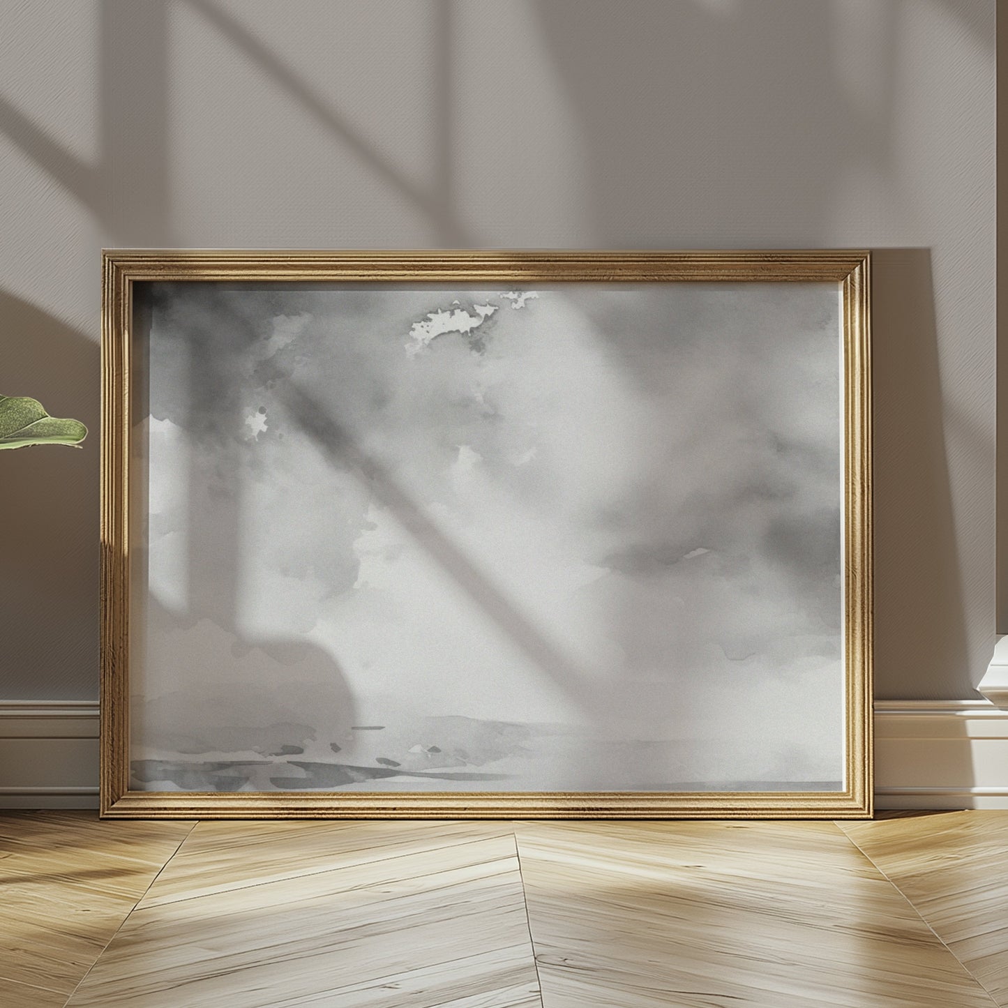 Premium Poster of Abstract Black and White Cloudscape Art Posters