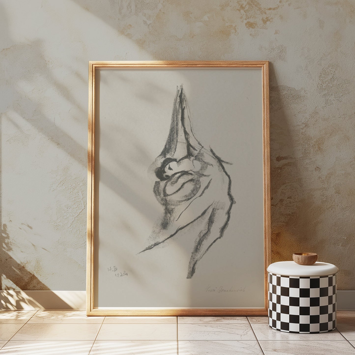 Premium Poster of Abstract Black and White Sketch Design Art Posters