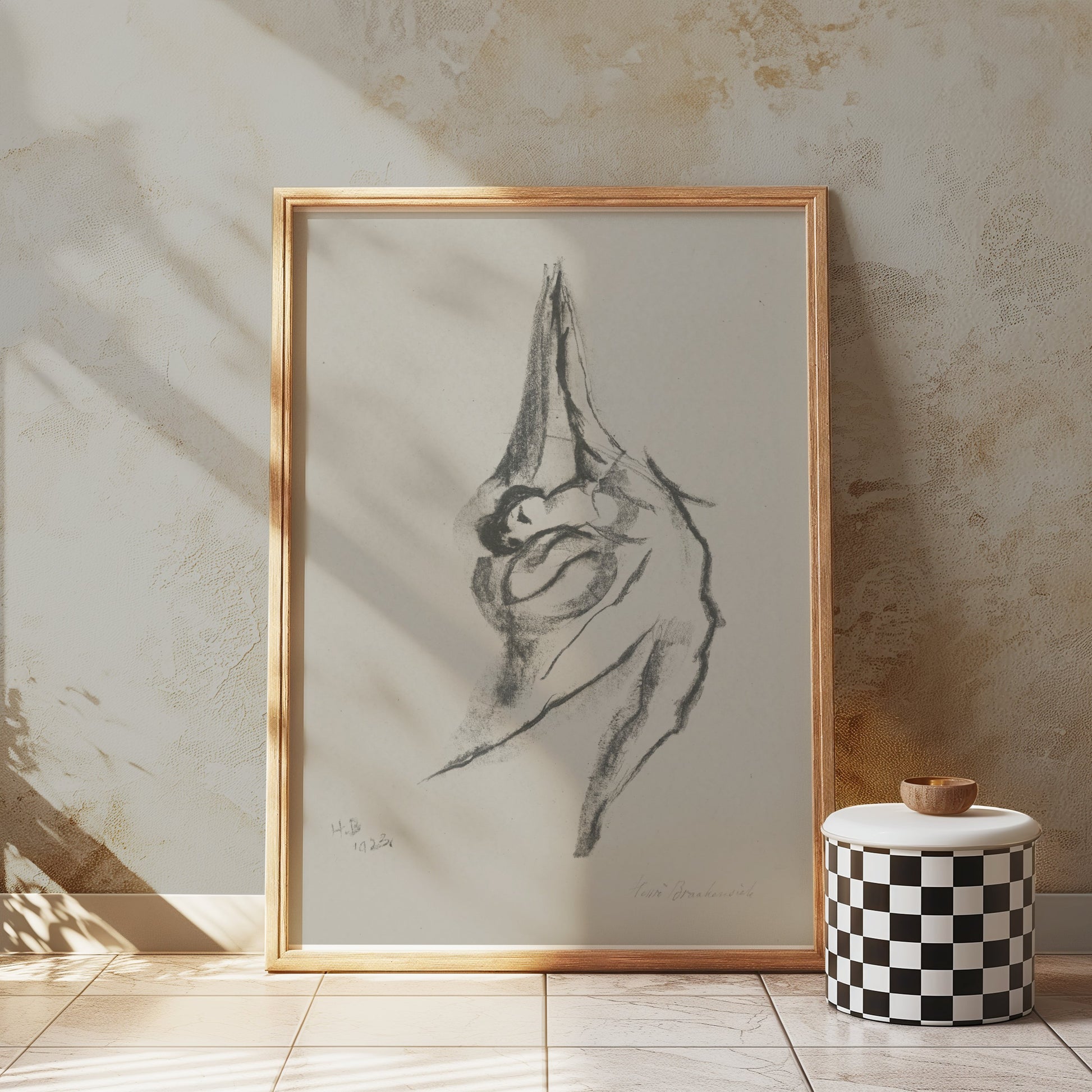 Premium Poster of Abstract Black and White Sketch Design Art Posters