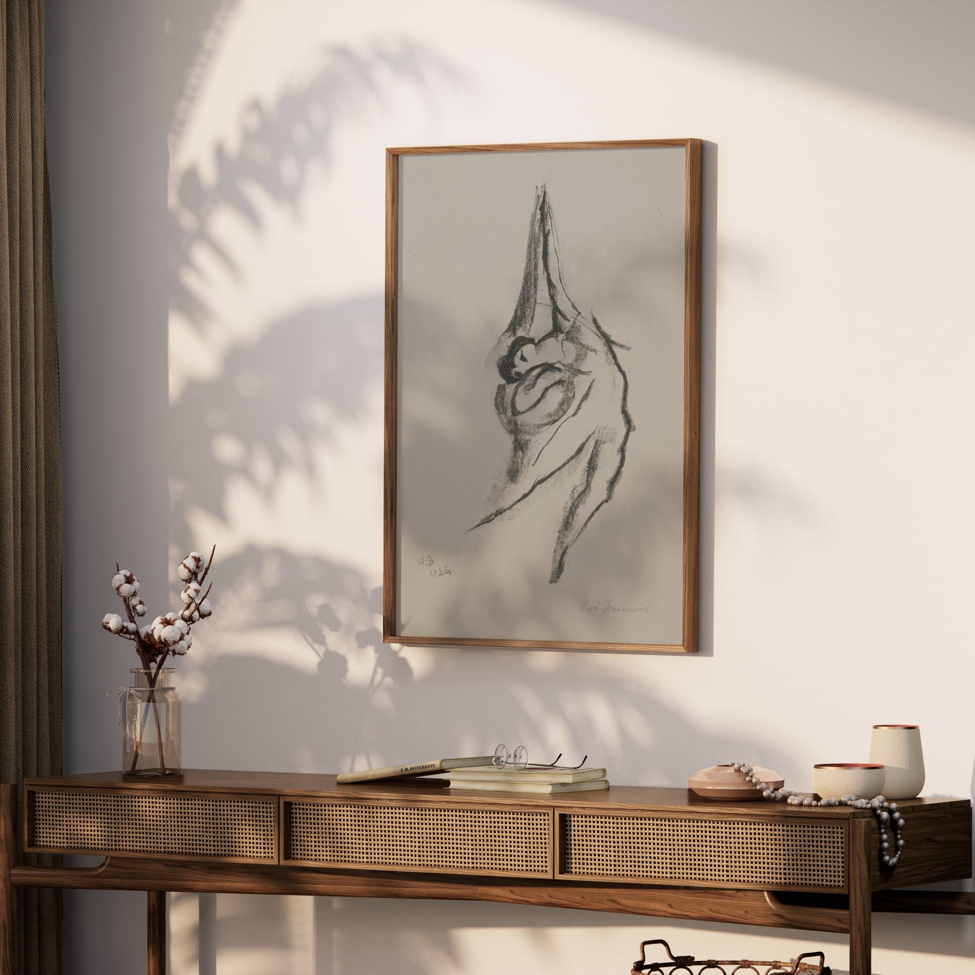 Premium Poster of Abstract Black and White Sketch Design Art Posters