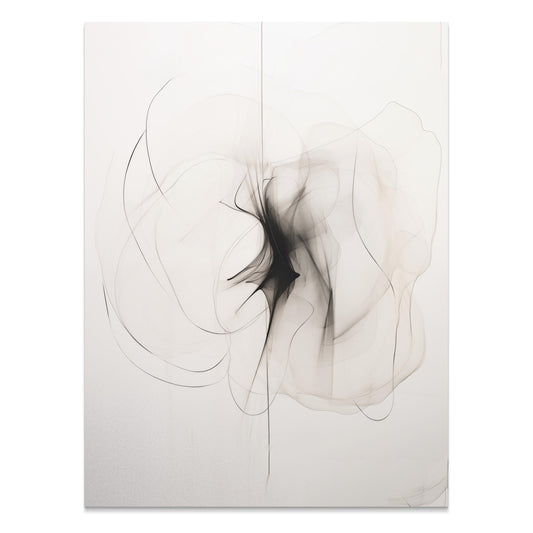 Premium Poster of Abstract Black and White Swirl Design Wall Posters