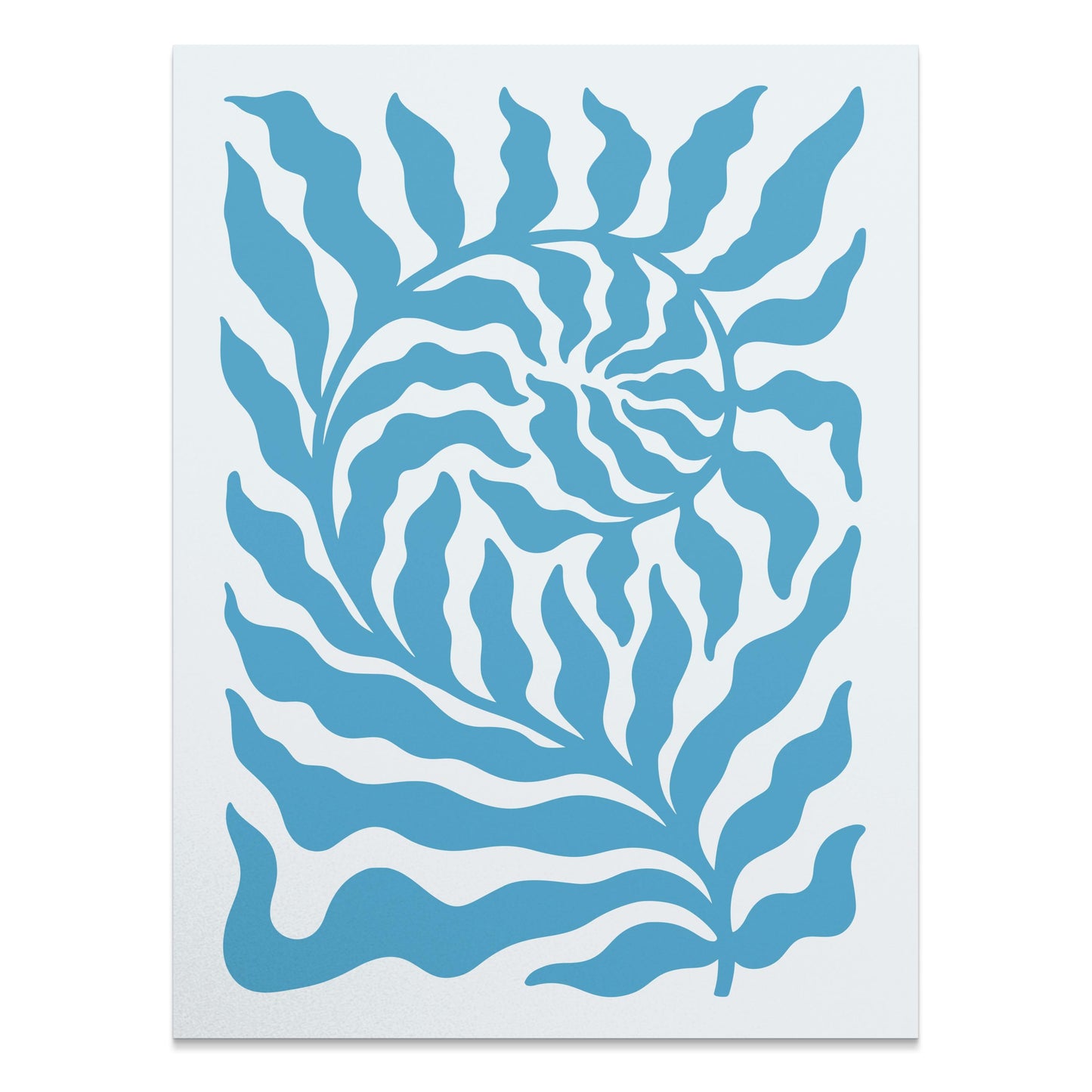 Premium Poster of Abstract Blue Wave Pattern Art Posters