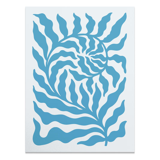 Premium Poster of Abstract Blue Wave Pattern Art Posters