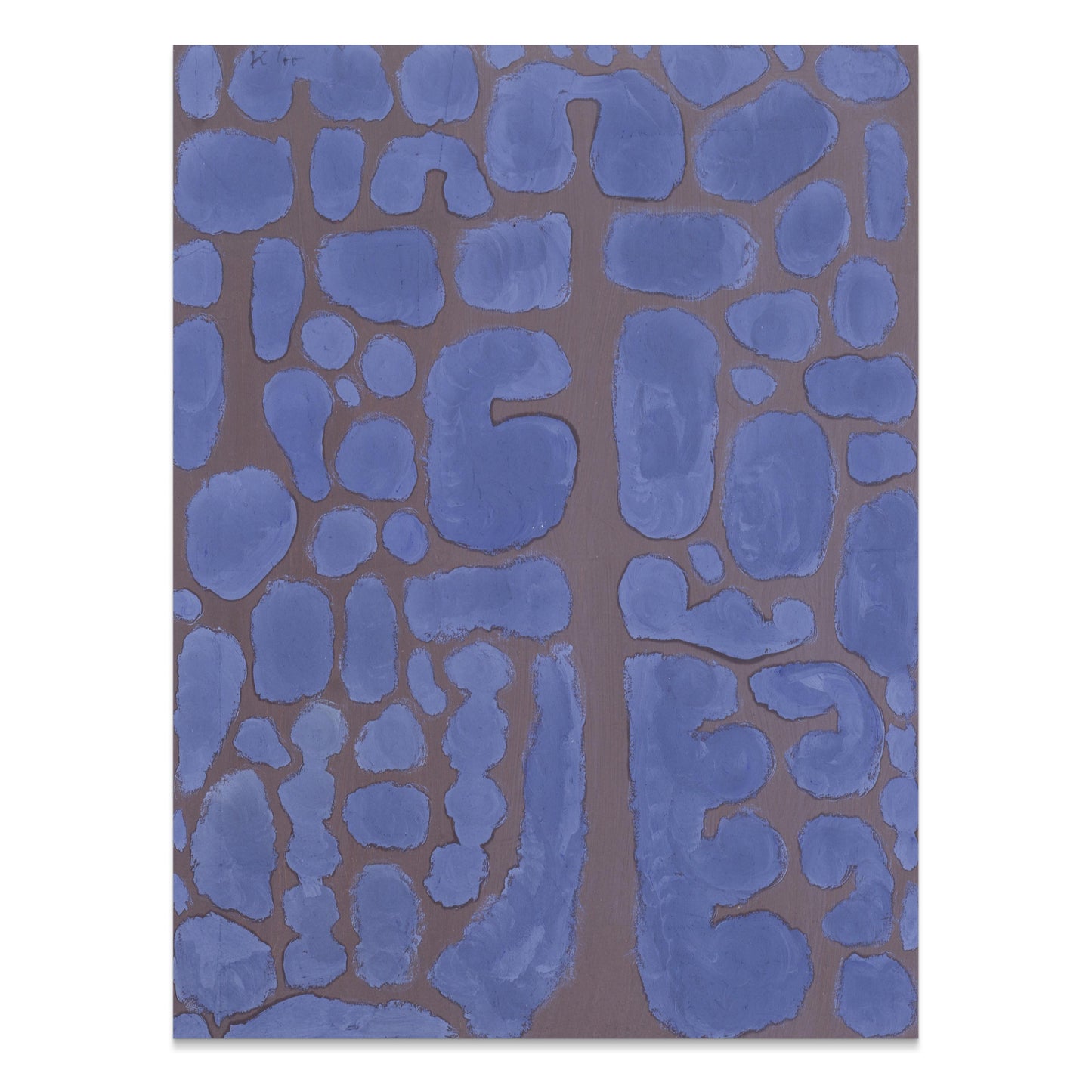 Premium Poster of Abstract Blue and Brown Geometric Art Prints Posters