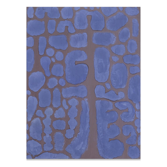 Premium Poster of Abstract Blue and Brown Geometric Art Prints Posters