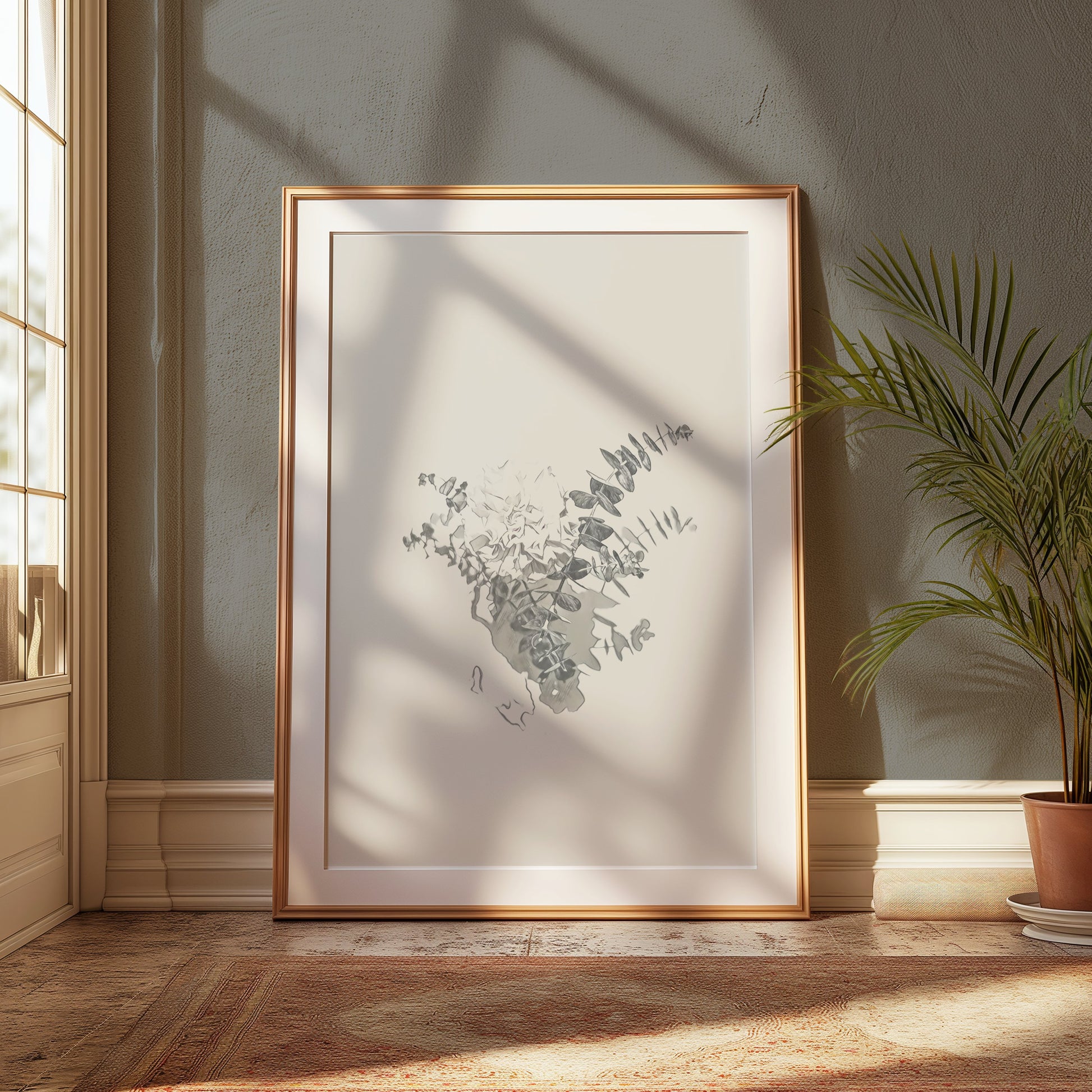 Premium Poster of Abstract Botanical Art Aesthetic Minimalist Posters