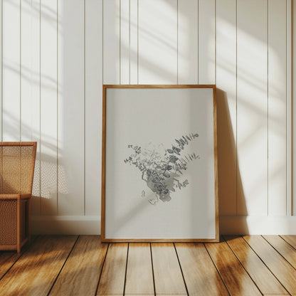 Premium Poster of Abstract Botanical Art Aesthetic Minimalist Posters