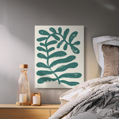Premium Poster of Abstract Botanical Design Floral Wall Art Canvas Wraps