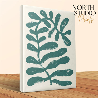 Premium Poster of Abstract Botanical Design Floral Wall Art Canvas Wraps