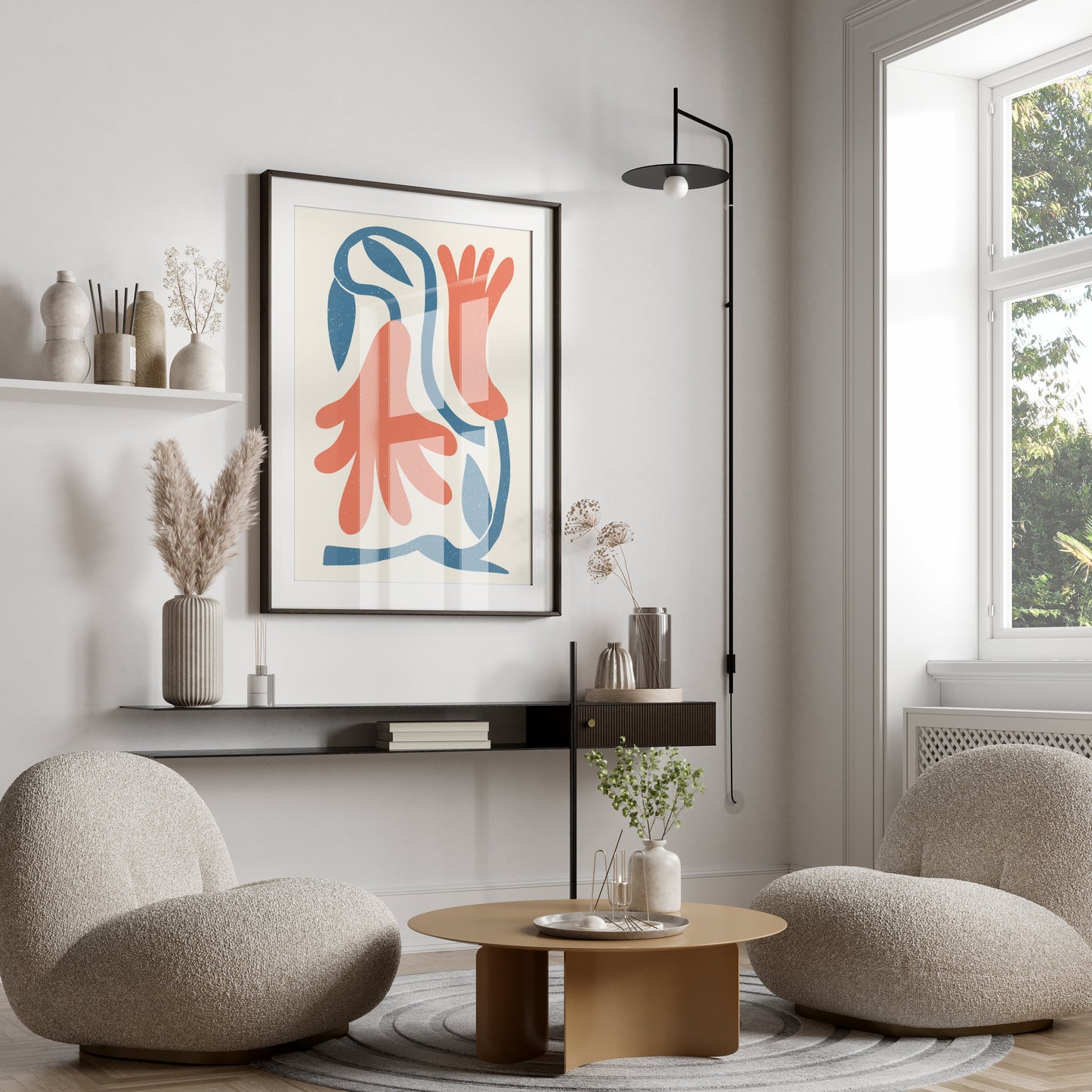 Premium Poster of Abstract Botanical Minimalist Art Print Posters