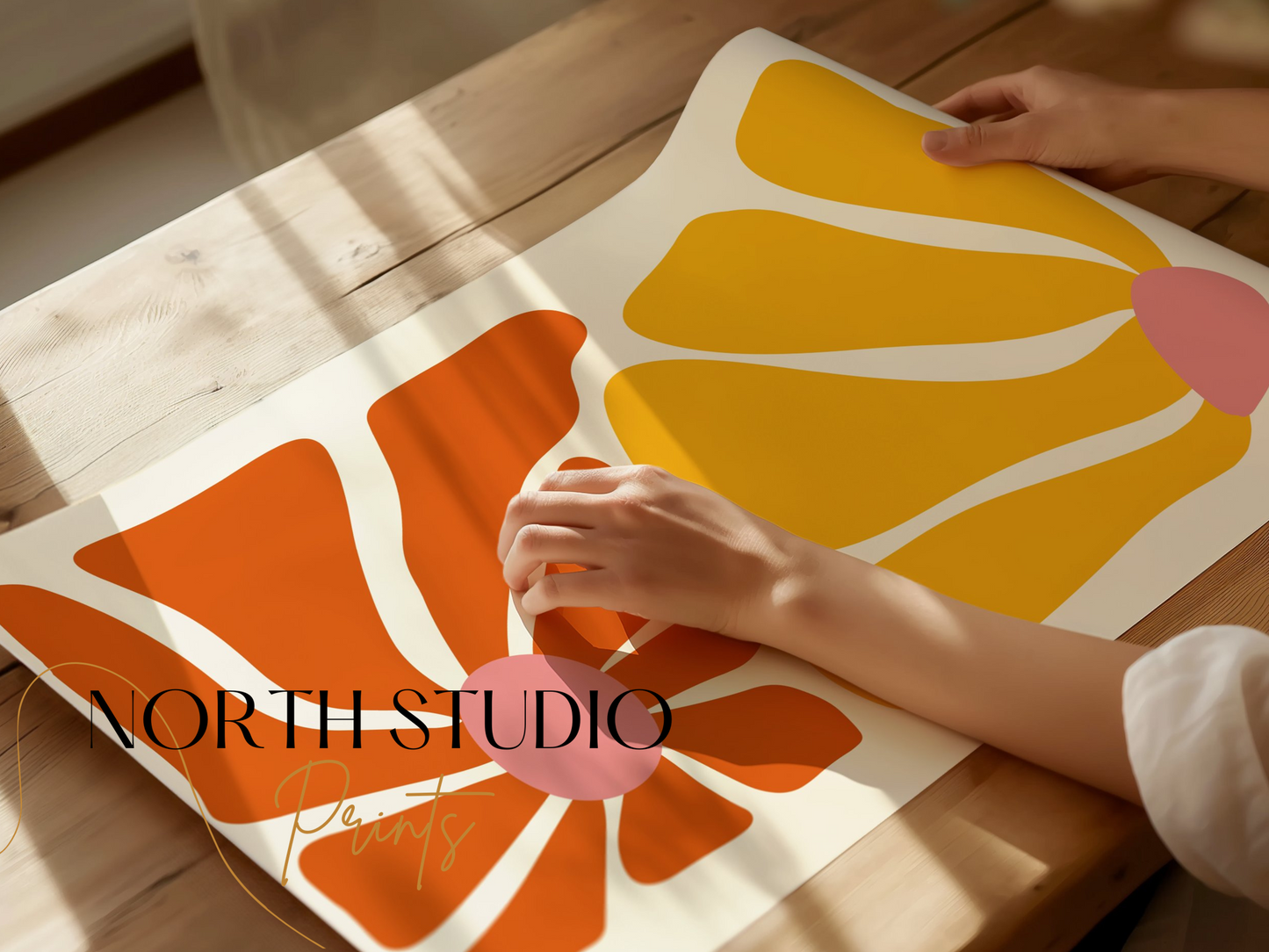 Premium Poster of Abstract Bright and Bold Mid Century Modern Art Posters