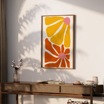 Premium Poster of Abstract Bright and Bold Mid Century Modern Art Posters