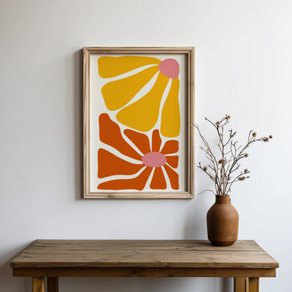 Premium Poster of Abstract Bright and Bold Mid Century Modern Art Posters