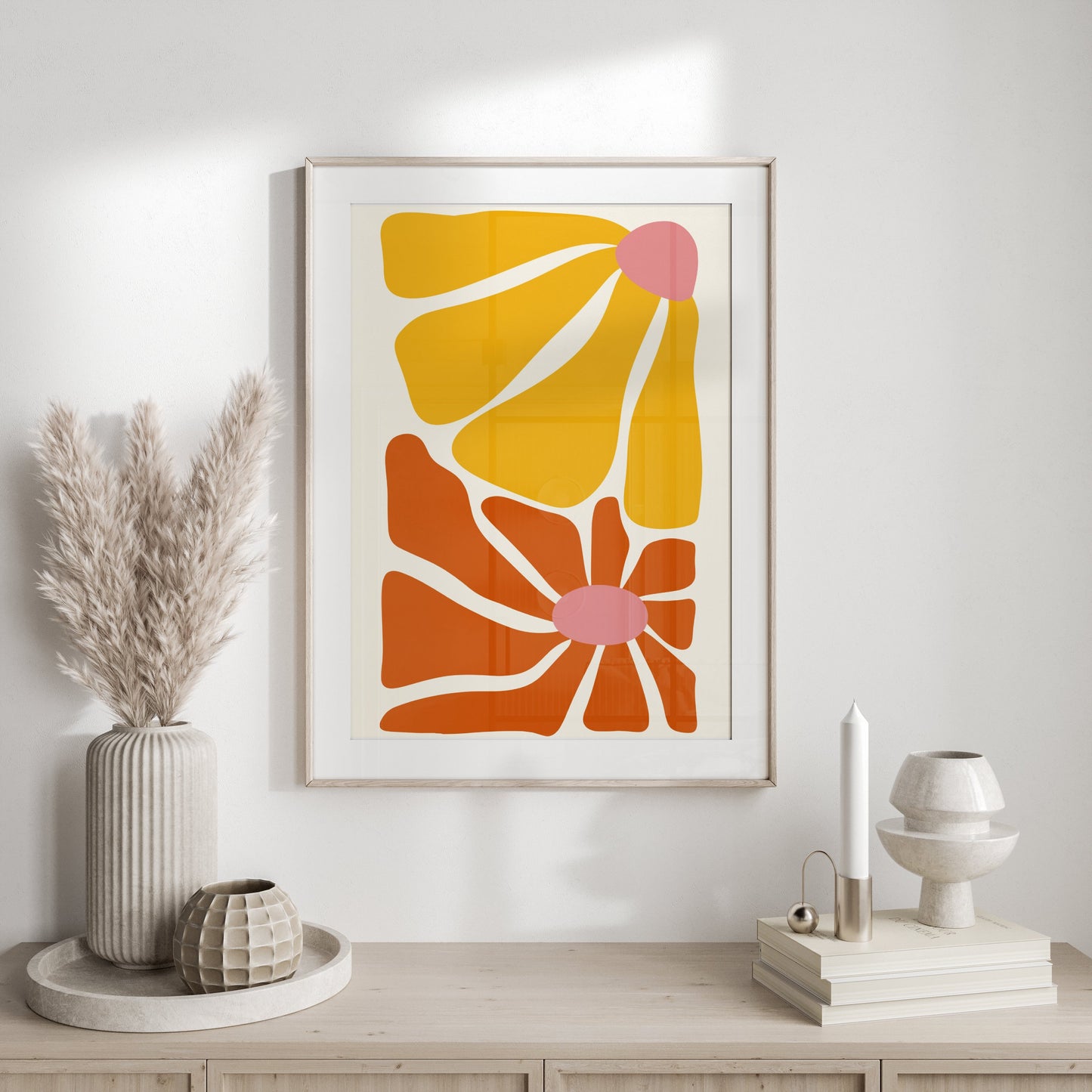 Premium Poster of Abstract Bright and Bold Mid Century Modern Art Posters