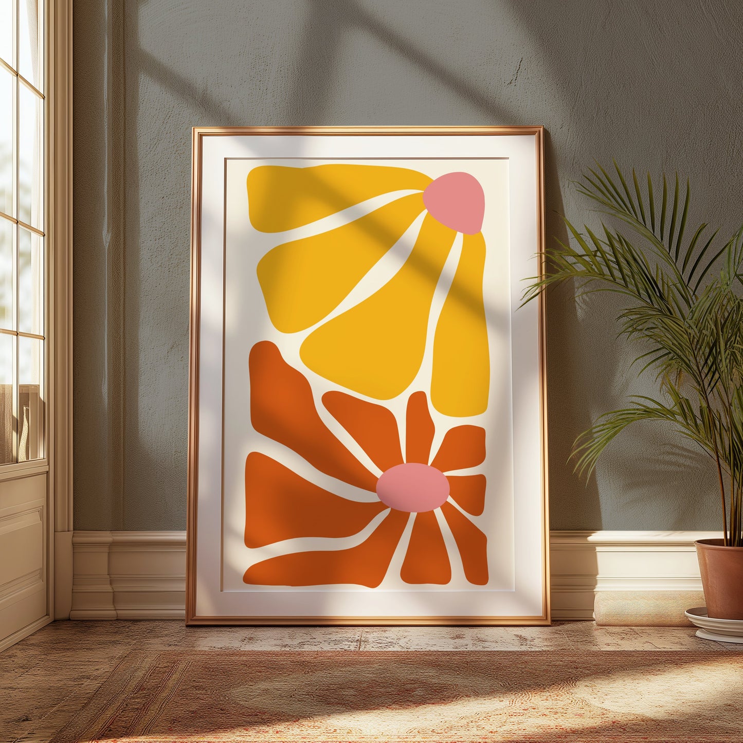 Premium Poster of Abstract Bright and Bold Mid Century Modern Art Posters