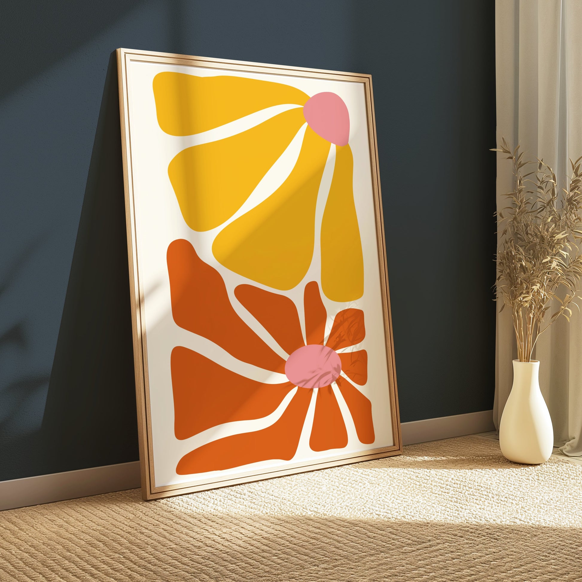 Premium Poster of Abstract Bright and Bold Mid Century Modern Art Posters