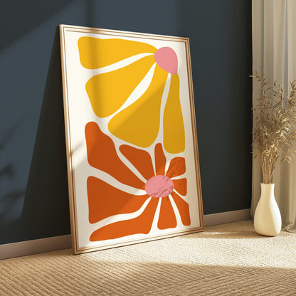 Premium Poster of Abstract Bright and Bold Mid Century Modern Art Posters