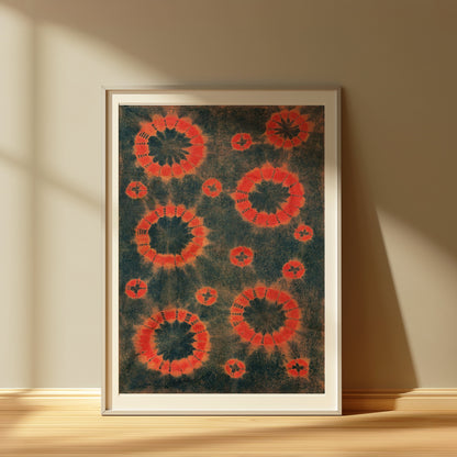 Premium Poster of Abstract Circular Tie Dye Art Print Posters