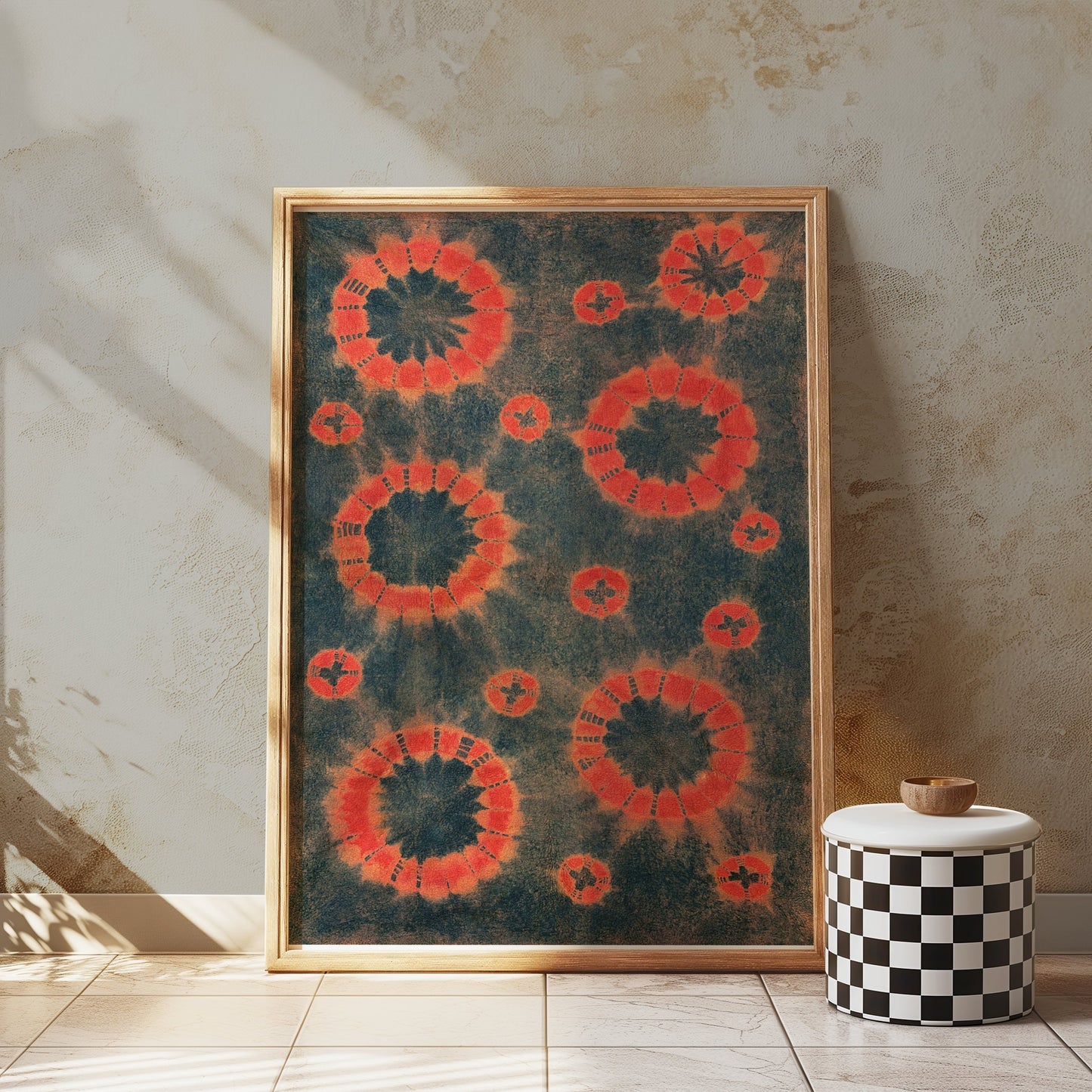 Premium Poster of Abstract Circular Tie Dye Art Print Posters