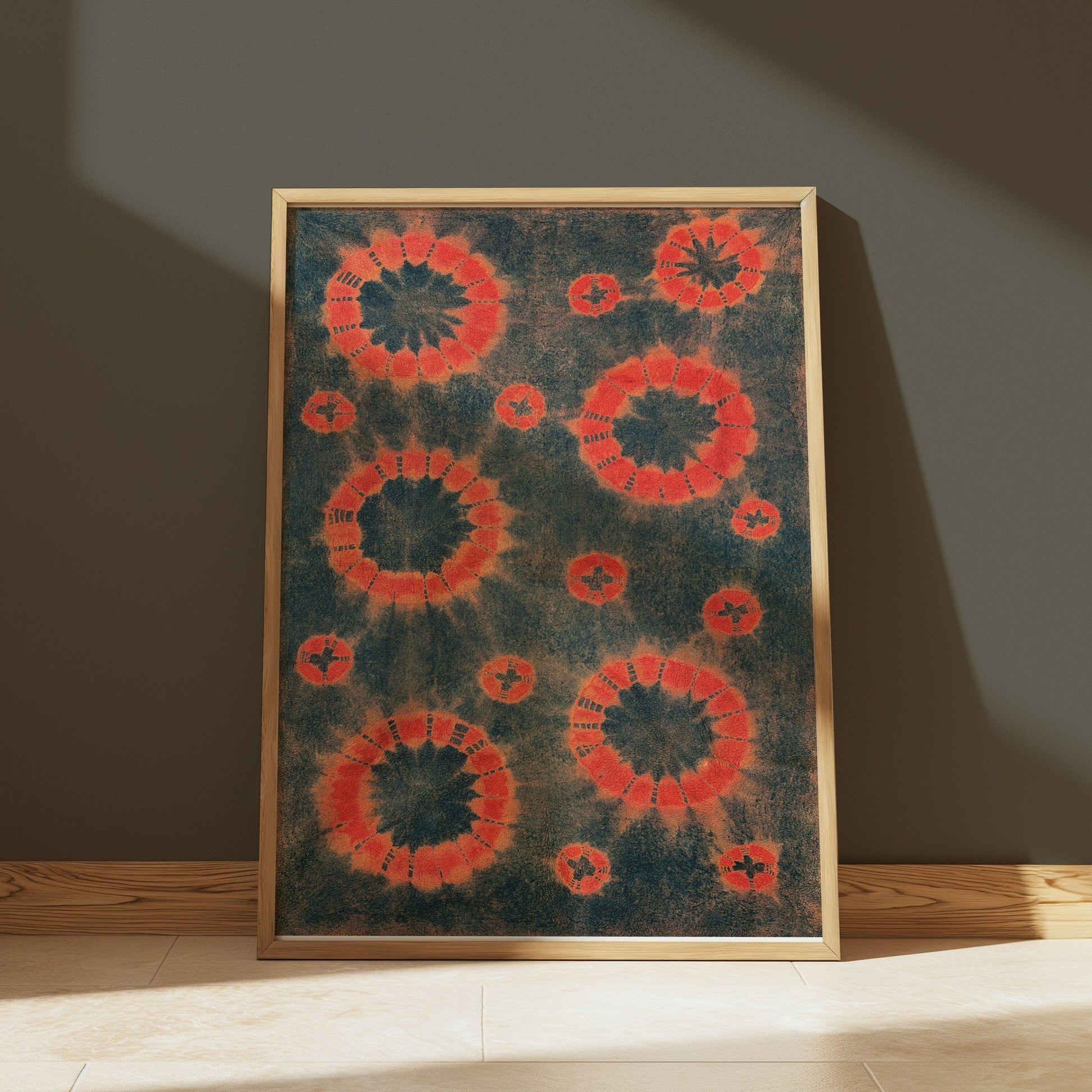 Premium Poster of Abstract Circular Tie Dye Art Print Posters