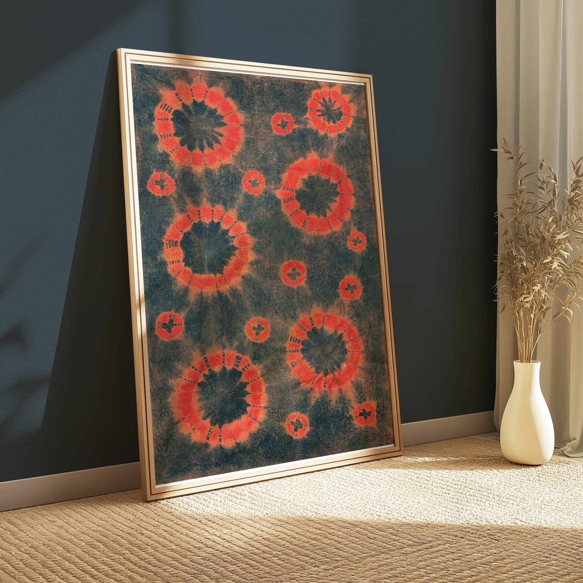 Premium Poster of Abstract Circular Tie Dye Art Print Posters