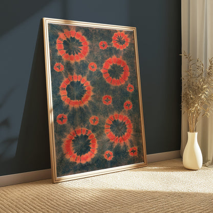 Premium Poster of Abstract Circular Tie Dye Art Print Posters