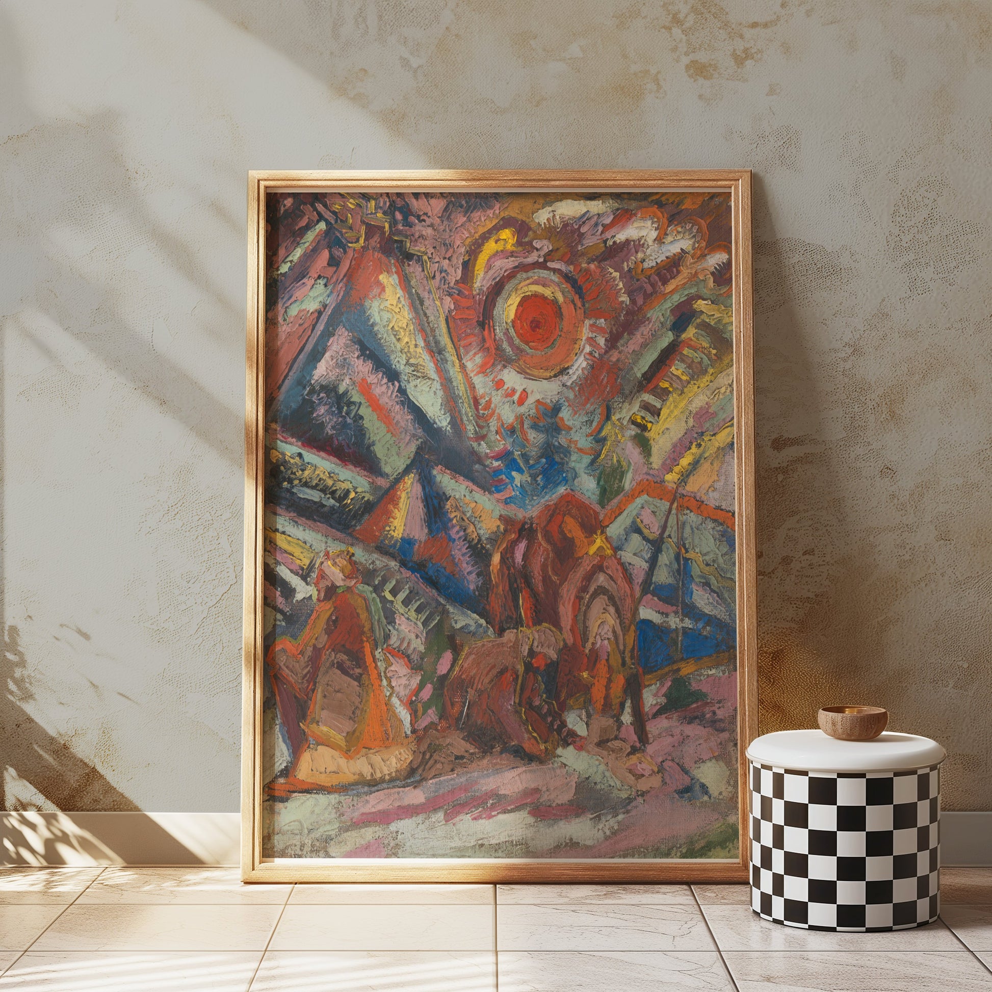 Premium Poster of Abstract Colorful Expressionist Artwork Posters