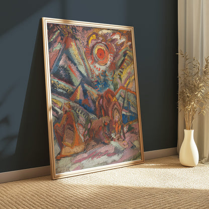 Premium Poster of Abstract Colorful Expressionist Artwork Posters