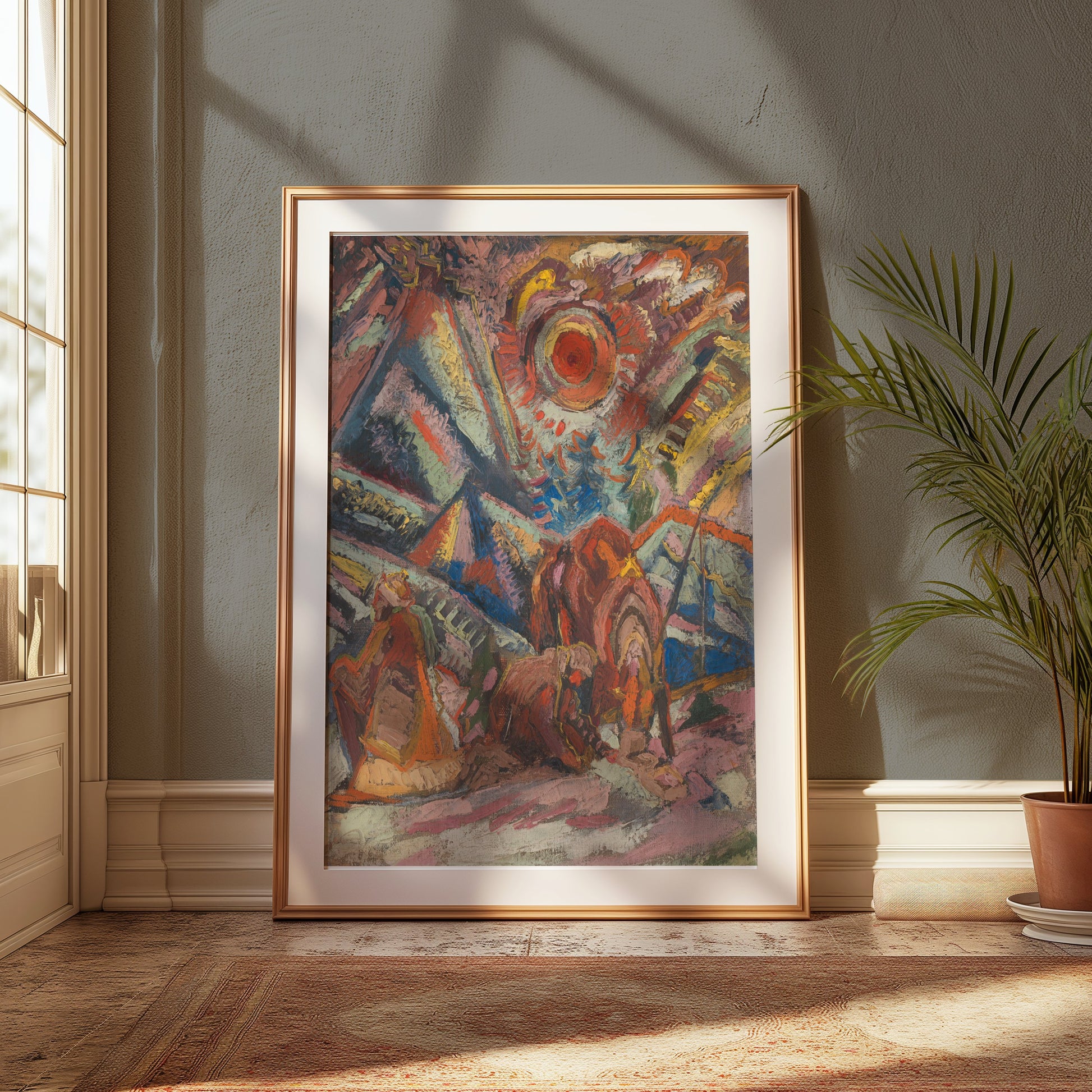 Premium Poster of Abstract Colorful Expressionist Artwork Posters