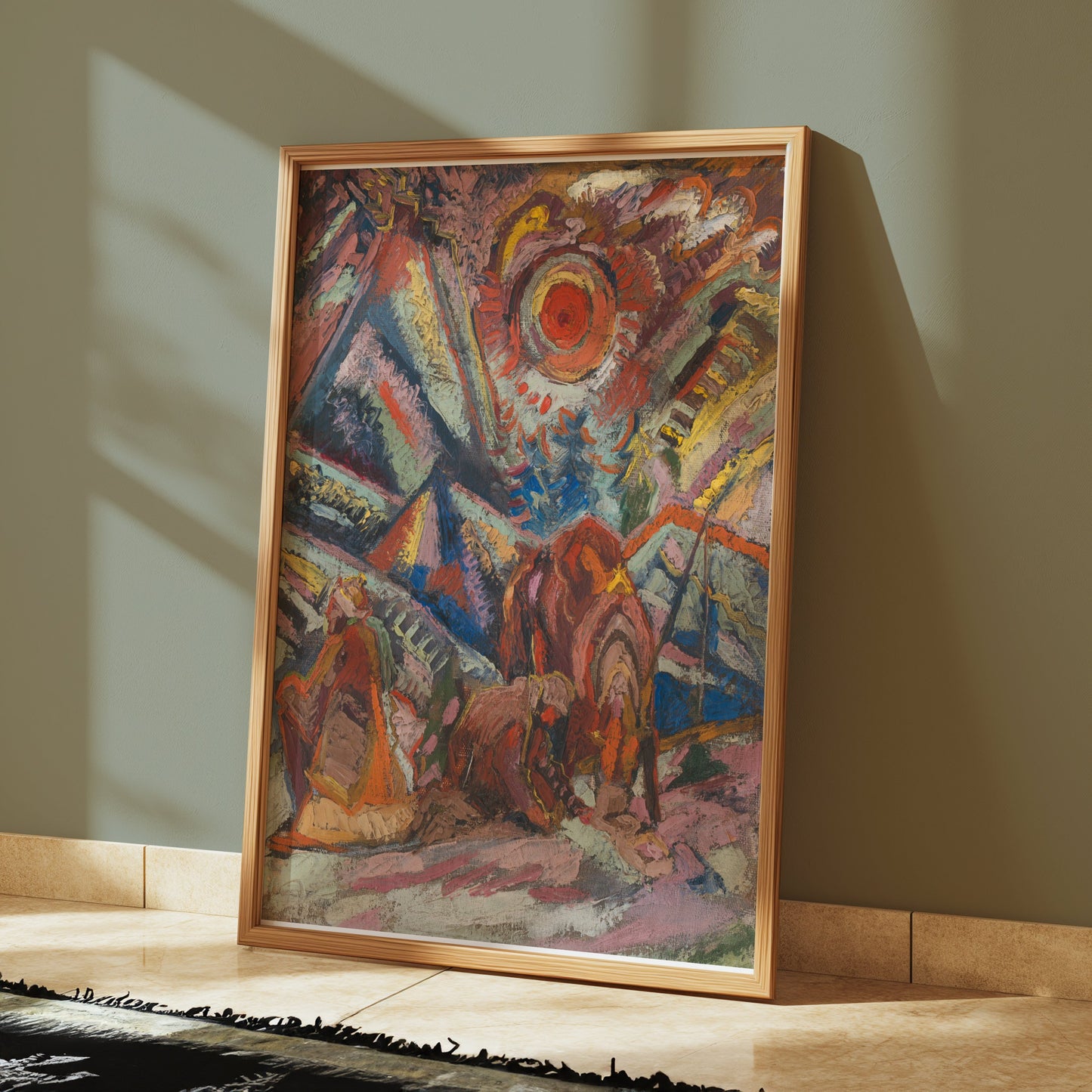 Premium Poster of Abstract Colorful Expressionist Artwork Posters